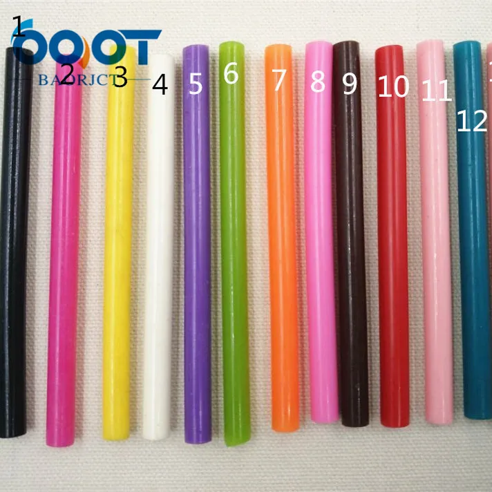 OOOT BAORJCT 174071 , 7*100mm 10pcs Color Glue Highly Viscous Adhesive Strips Hot Melt Glue Stick,DIY handmade tools material