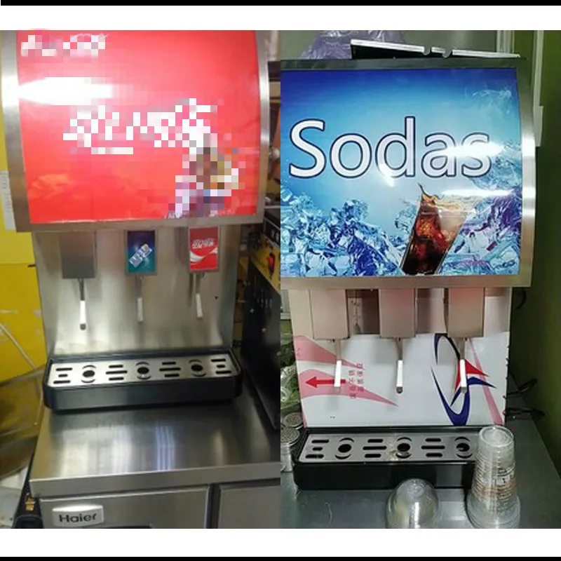 Commercial 3 valves Soft drinks coke beverage post mix dispenser vending machine cola dispenser