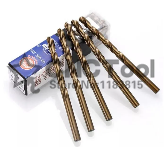 จัดส่งฟรี M35 HSS-CO 10pcs 1.0 ~ 5.0 มม.คุณภาพสูงสว่านเจาะโคบอลต์ hss Twist เจาะบิตสำหรับเส้นผ่าศูนย์กลางสแตนเลส