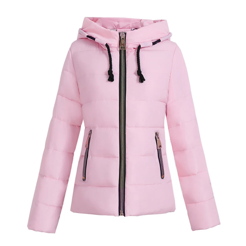 2024 Women winter jacket autumn hooded Coat Female Short Spring Jacket Women Padded cotton Parkas Casual Student Basic Jackets