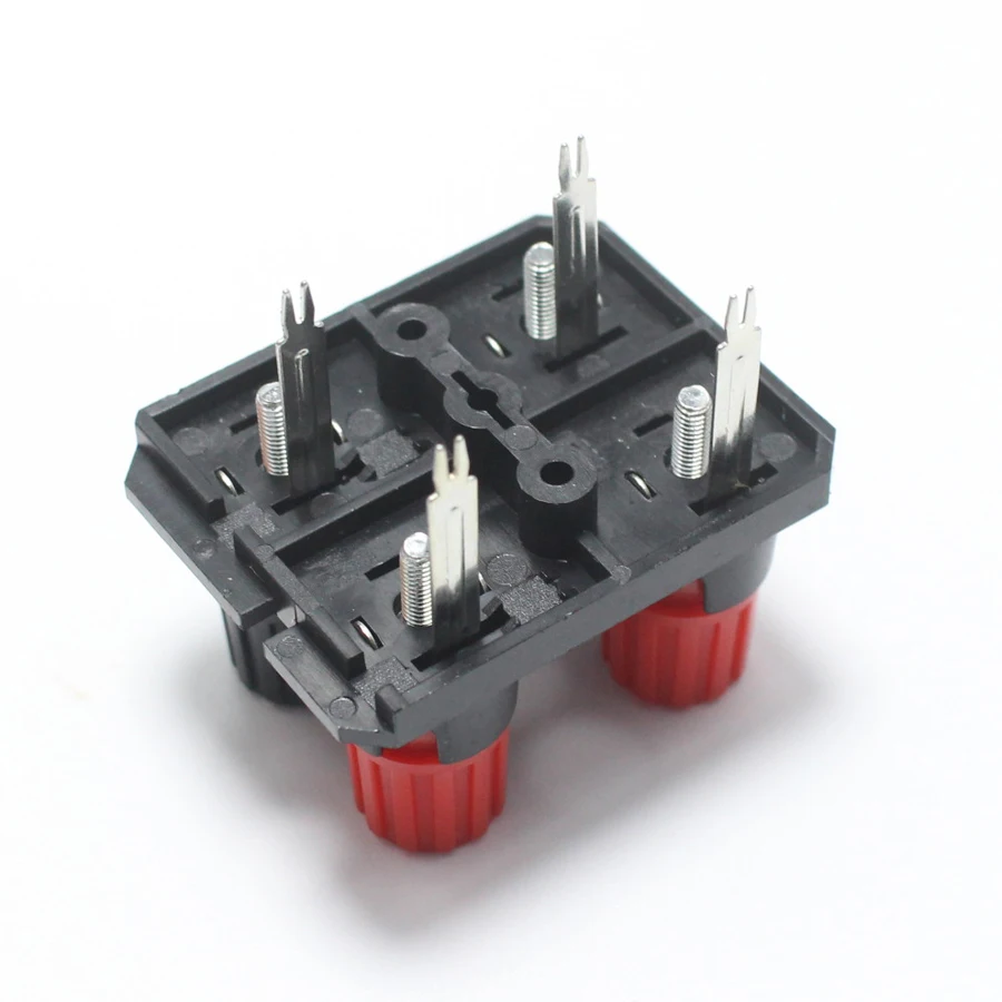 1pcs WP External Banana jack 4Pin Speaker Amplifier Wire Clip Audio Socket WP4-10 4 Pole LED Spring Terminal Switch