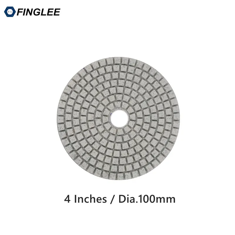 10pcs/lot 4 inch High Grade Granite,marble,Concrete Ceramic Stone work restoration Wet Diamond polishing pad