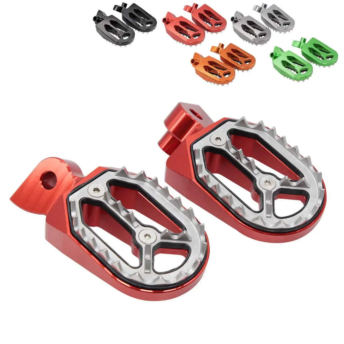 CNC Foot Pegs For YAMAHA YZ85 YZ125 YZ250 YZF250 WR250F YZF450 Motorcycle Racing Motocross off-road Rests Footpeg Footrests