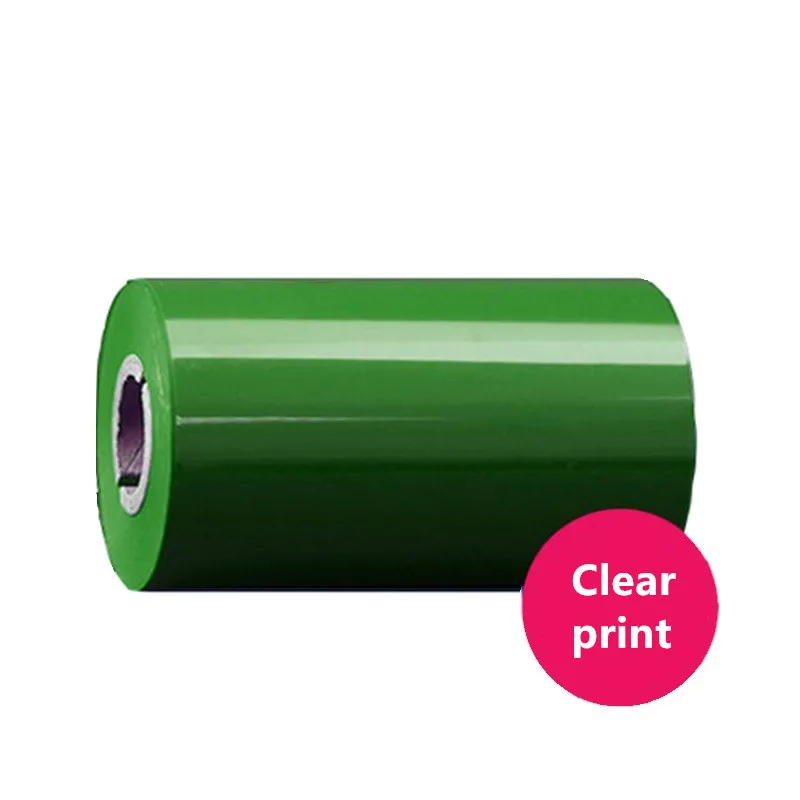 50 60 70 80 90 100 100mm *300m Blue Red Green Color Wax Ribbon Thermal Transfer Ribbon for Label Printer