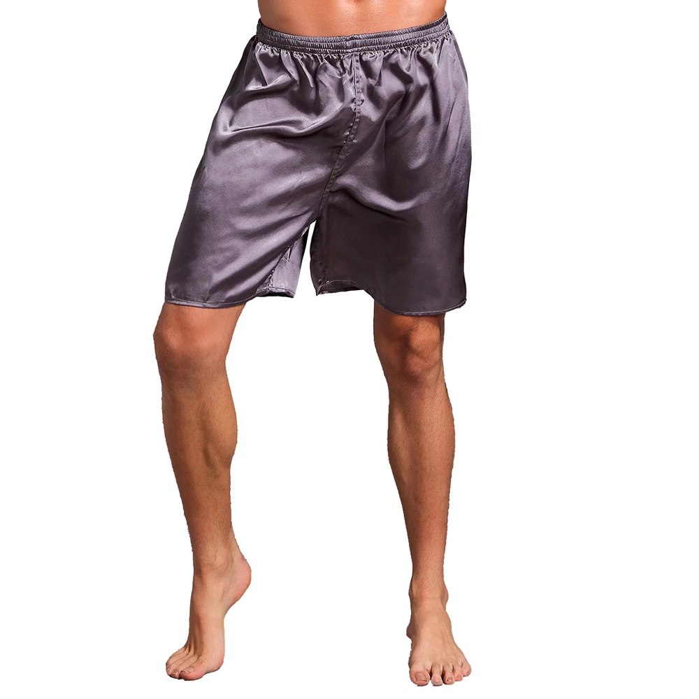 Hot Sale New Men\'s Satin Summer New Shorts Pajamas Pyjamas  Male Casual Lounge Short Pants Loose Soft Sleep Bottoms 3XL 4XL 5XL