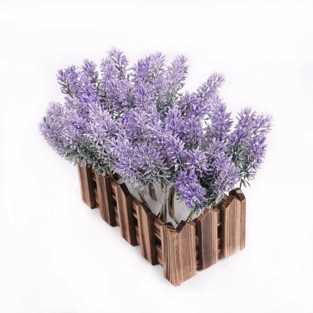6pcs/lot mini lavender flowers artificial flowers handmade Christmas wedding home decoration DIY scrapbook gift box