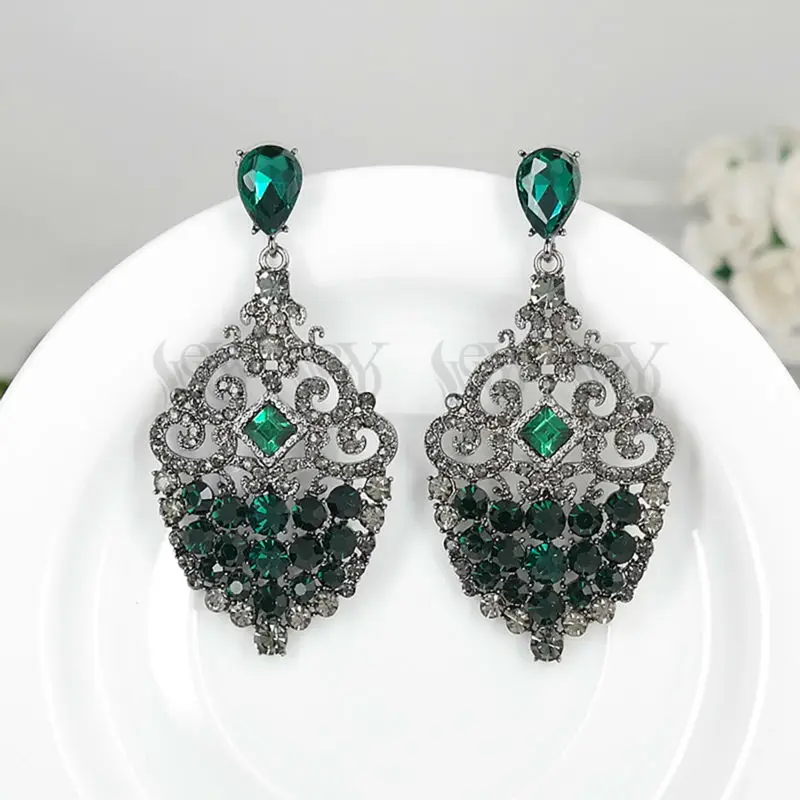 VEYO Full of Rhinestone Crystal Drop Earrings For Women brincos Pendientes Zinc Alloy Lead free nickel free