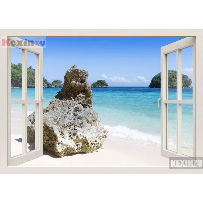 

kexinzu Full Square/Round 5D Diy Diamond Painting Cross Stitch "Window Scenery " Diamond 3D Embroidery Mosaic Home Decor 065