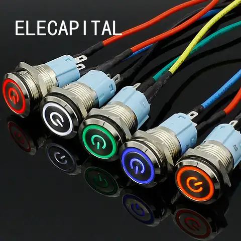 16mm LED Car Power Switch ELECAPITAL