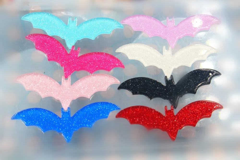 50pcs/lot planar resin bat mix colors DIY resin cabochons accessories