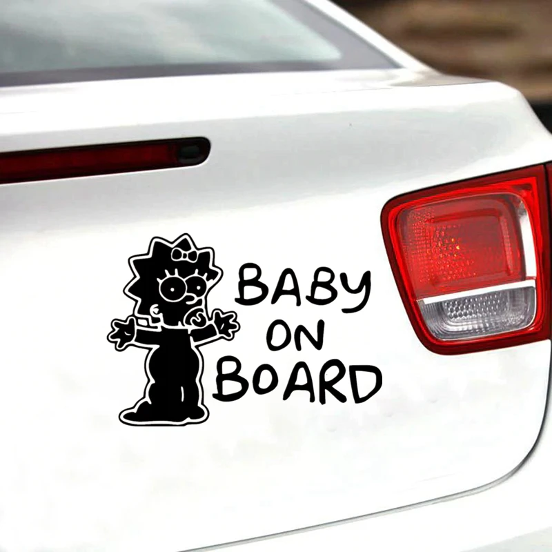 CK2282 #15*21 centímetros Baby on Board funny carro adesivo de vinil decal prata/preto carro auto adesivos para janela do carro