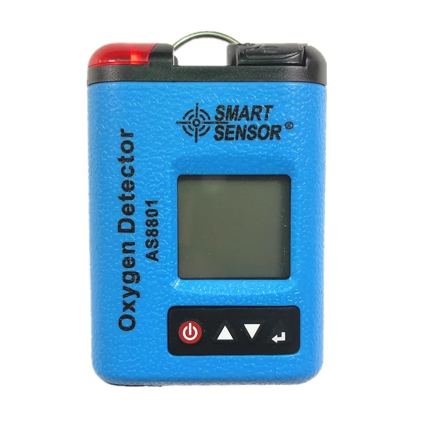 

Riot Control Oxygen Gas Analyzer O2 Concentration Measuring Instrument Detector Tester SmartSensor AS8801 W/Sound & Light Alarm