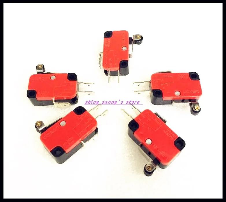 20pcs/Lot V-155-1C25 Momentary Micro Limit Switch 15A 250VAC SPDT NO NC Snap Action Push Button Brand New