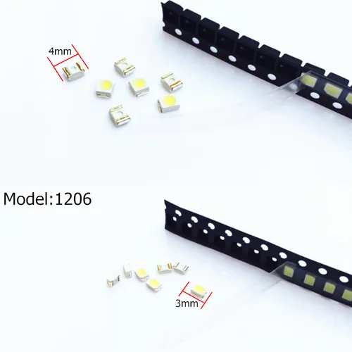 Imagen 2 del producto 100 Uds LED 3528 SMD medidores de grupo de instrumentos para tablero de instrumentos cuentas de luz de soldadura instrumentos Panel de luz bombillas de cuña Neo