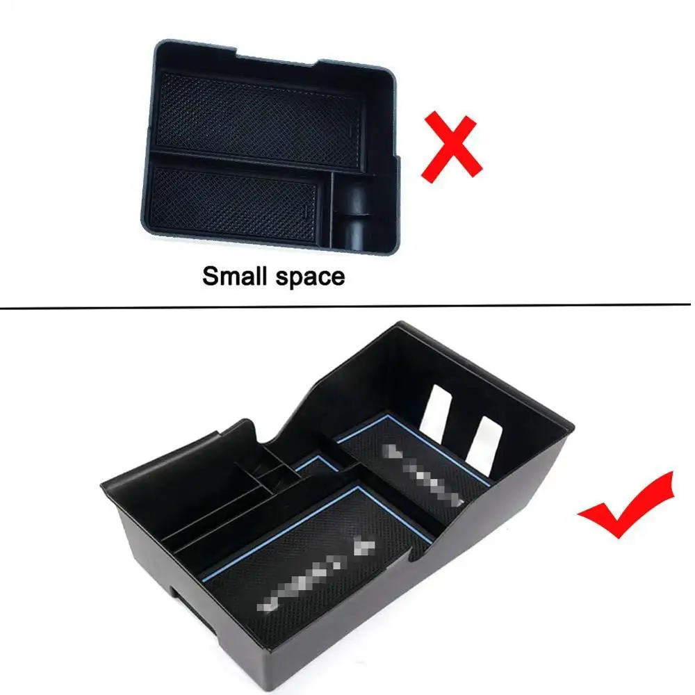 Car Center Console Organizer Tray for 2017 2018 2019 Tesla Model 3 Storage Box Phone Mount Coin Sunglasses Holder Container