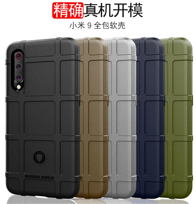 For Xiaomi Mi 9 Case Soft Silicone rugged shield shockproof Armor Protective Back Cover case for xiaomi mi9 xiaomi 9 phone shell