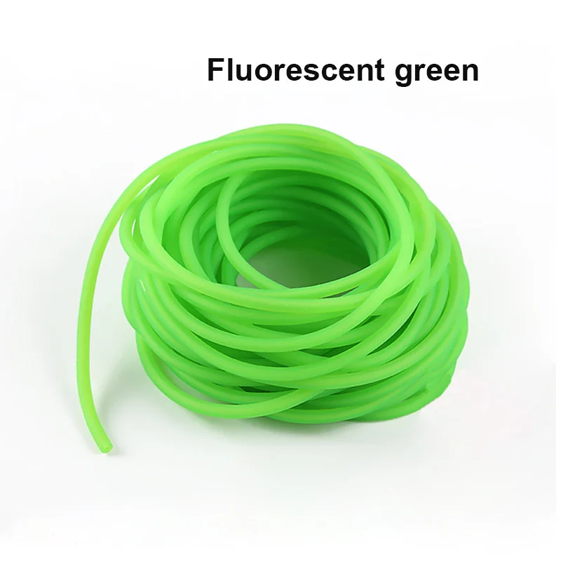 10m Fluorescent Green Slingshot Rubber Tube 1842 2040 1745 1636 2050 Bow Rubber Band For Slingshot Hunting Shooting Catapult