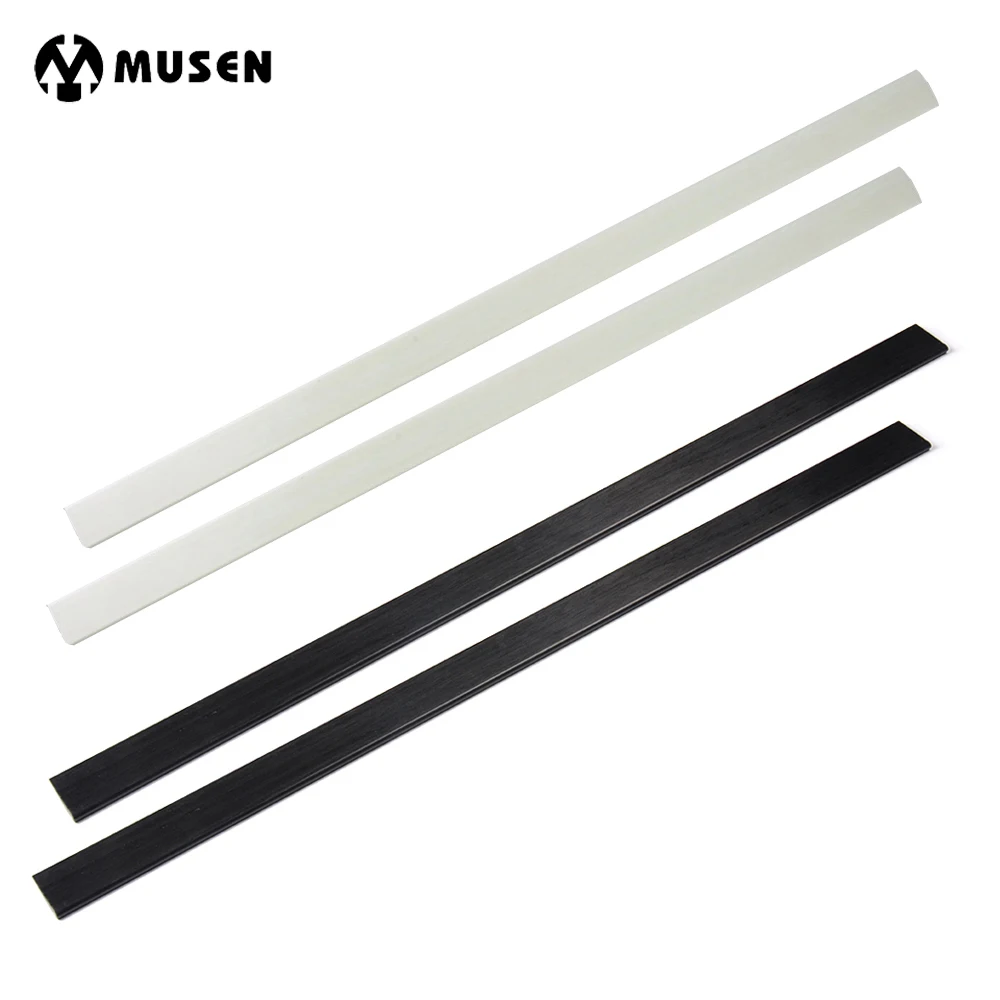 1 pair Mixed Fiberglass Bow Limbs High Strength 6mmx30mmx600mm Black/White 40-50 Pound for DIY Bow Archery Hunting Shooting