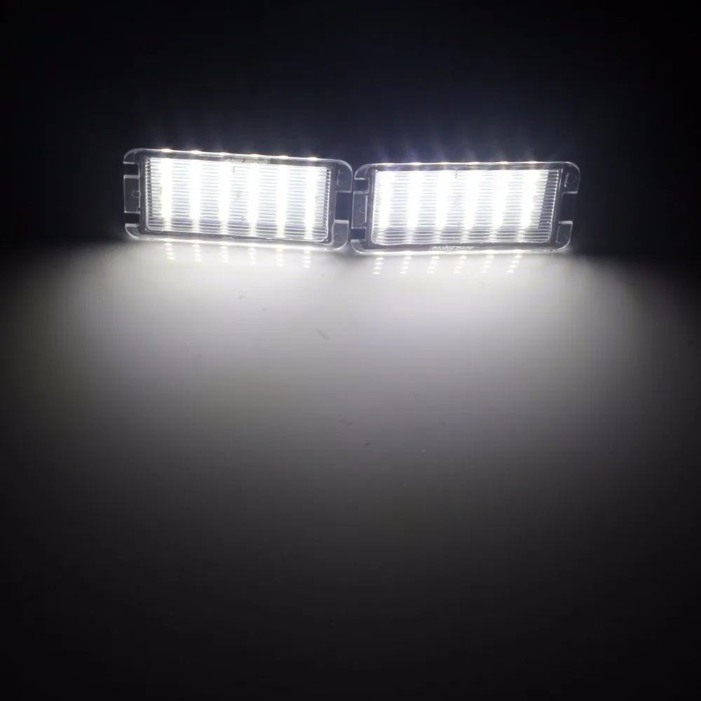 ANGRONG 2x LED-Kennzeichenbeleuchtung ohne Fehler für SEAT Altea Cordoba Ibiza Leon Toledo (CA236)