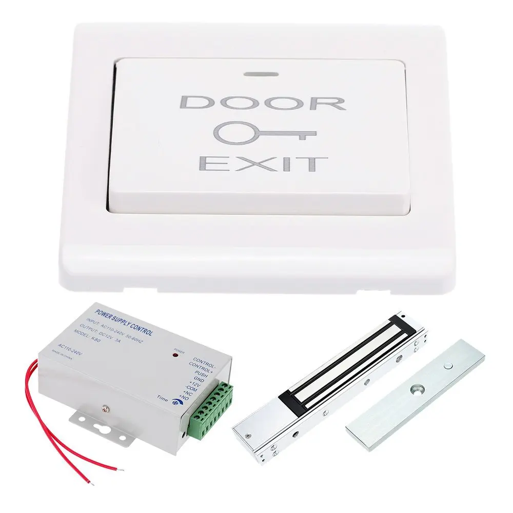 

Access Control Electric Magnetic Door Lock 180KG 350lbs 12V Electric Lock Holding Force High Quality