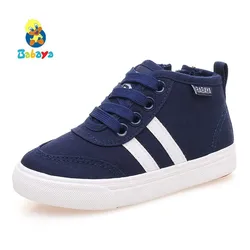 Children Canvas Shoes Boys Girls Sneakers Breathable 2018 New Spring Autumn Fashion Kids Casual Shoes For Girls High Shoes