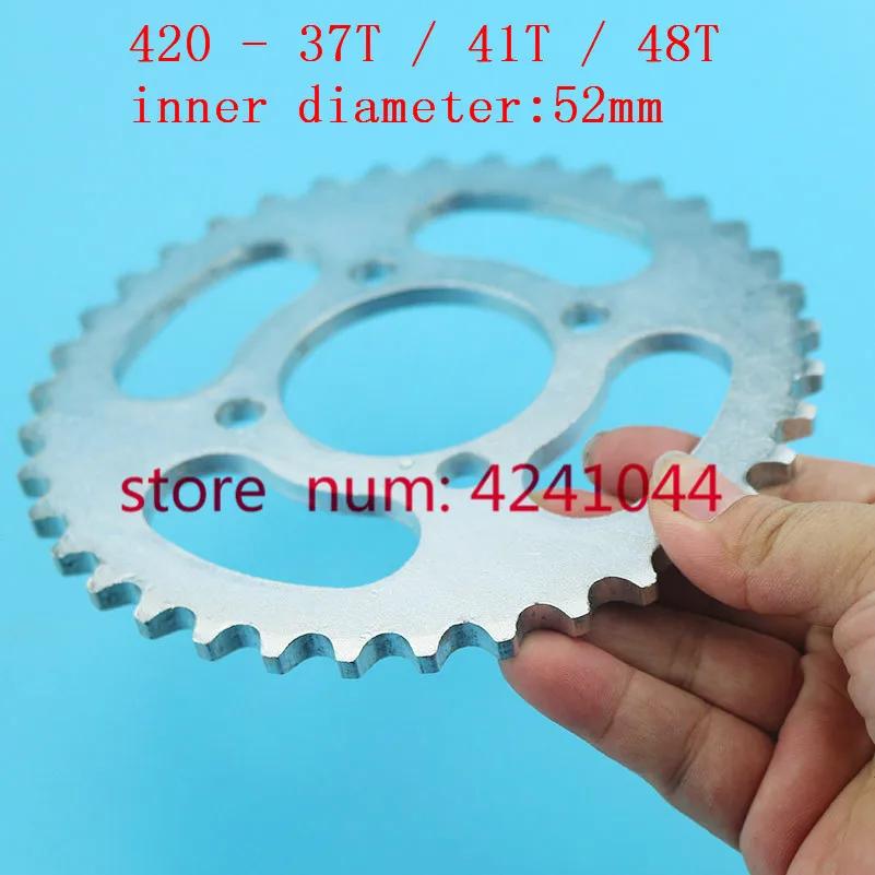 NEW motorcycle scooter drive gear 420 rear chain sprocket 52mm 37T 41T 48T tooth for Chinese ATV Quad Pit Dirt Bike Buggy