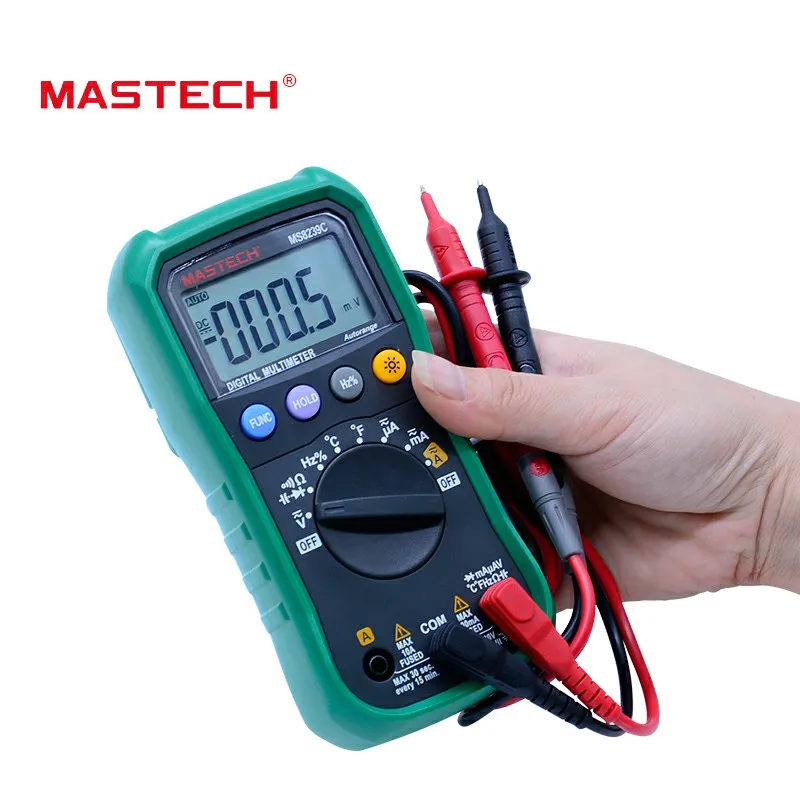 MASTECH Digital Multimeter MS8239C Handheld Auto range AC DC Voltage AC Current Capacitance Frequency Temperature Tester