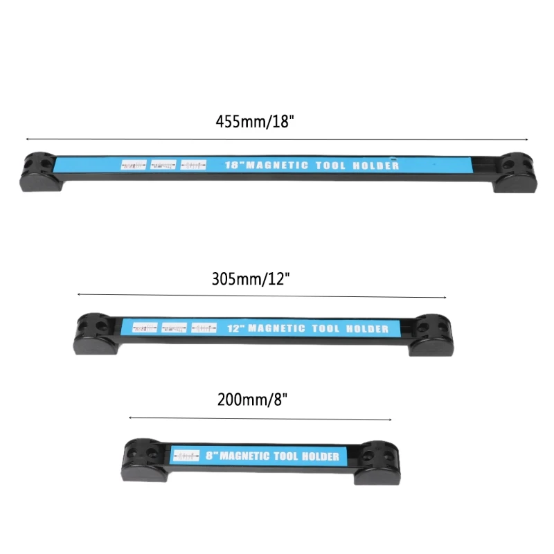 8 "12" 18 "ferramenta magnética titular barra organizador rack de armazenamento faca chave alicate ferramenta