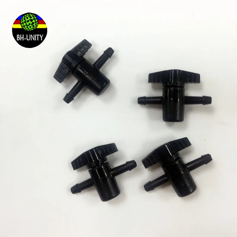 10pcs/lot  printer CISS ink system manual valve 2 ways for Flora Mimaki Roland Eco solvent / UV printer valves