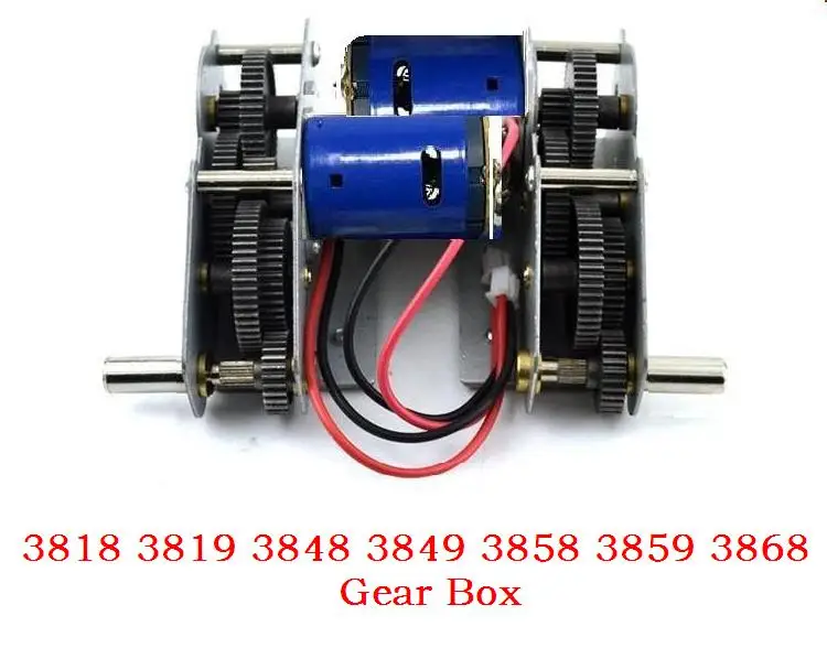 Henglong 3838 3839 3878 3889 3908 3918 1/16 RC tank 380/390motors/steel gears set/steel gearbox with 380 motor