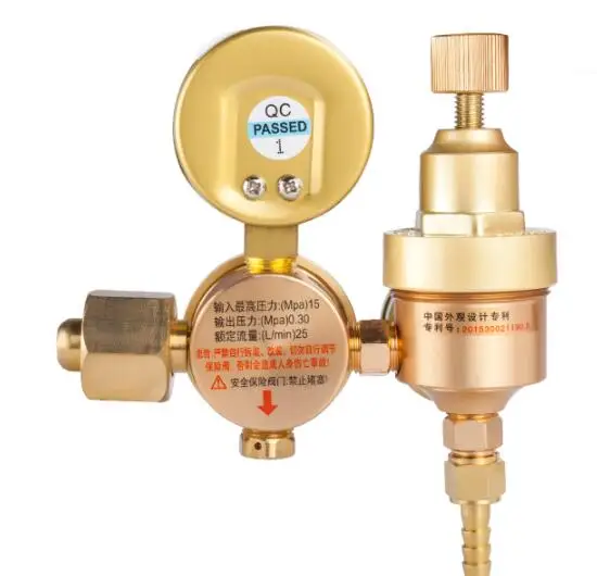 Provincial gas pressure reducing valve (pressure / pressure gauge / argon meter OBC-015B)