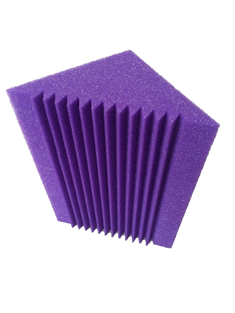 12 PCS Bass Traps Soundproof Foam Purple Acoustic Studio Music Corner Foam