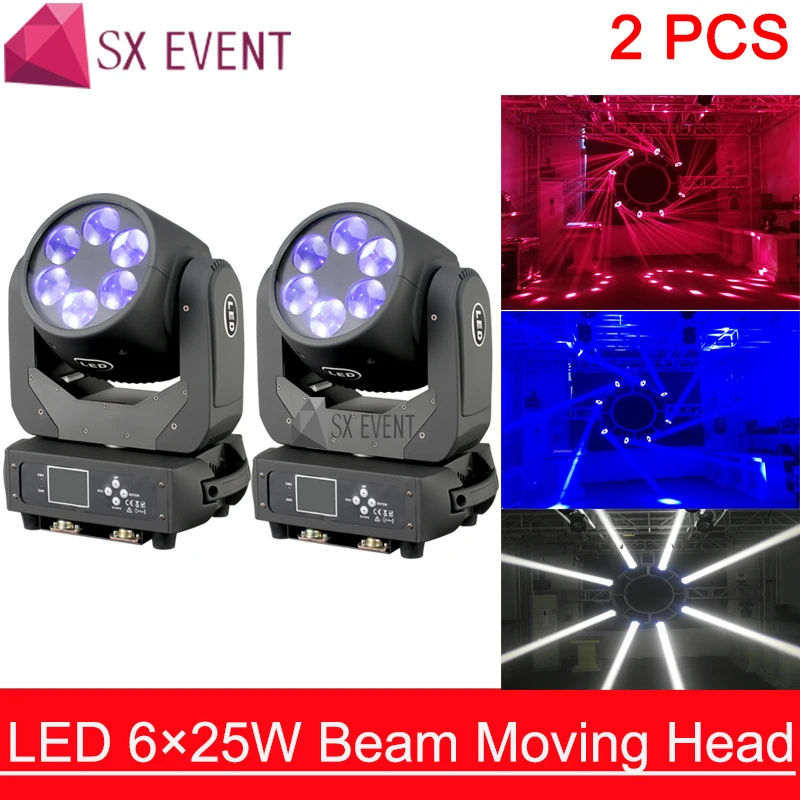 

LED 6x25W Beam Moving Head Light 6x25W led Ultimate Lens Rotation stage Bar effect led 6x25W Beam Moving Head