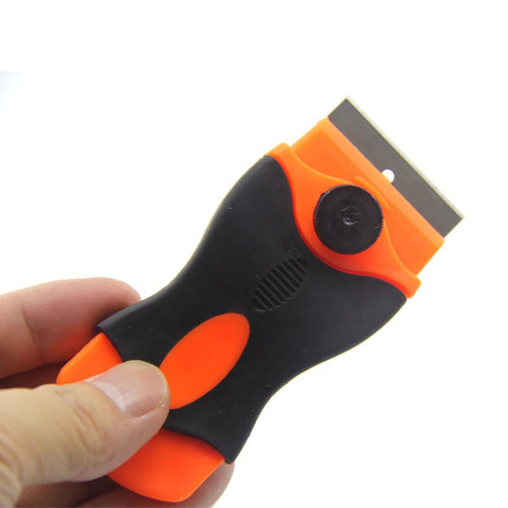 New Window Ceramic Glass Oven Razor Scraper Blade Auto Film Glue Sticker Removal Clean Hand Tool plastic+rubber