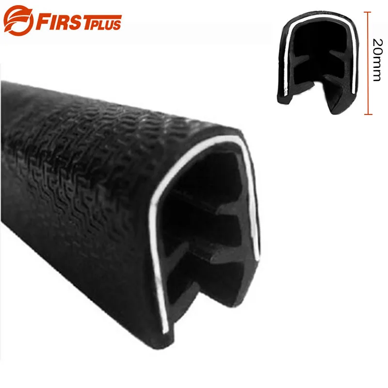 H20mm U Type Automotive Freezer SUV Car Door Frame Rubber Soundproof Seal Trim Strips Guard Buffers