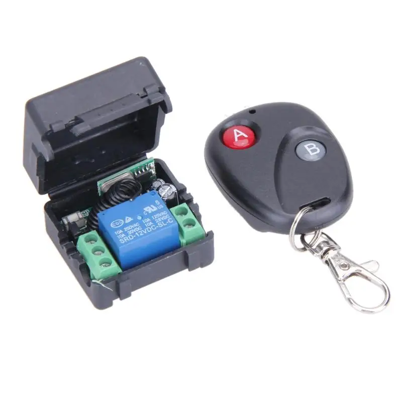 Wireless Remote Control Switch Universal DC 12V 10A 433MHz Telecomando Transmitter with Receiver for Anti-theft Alarm System