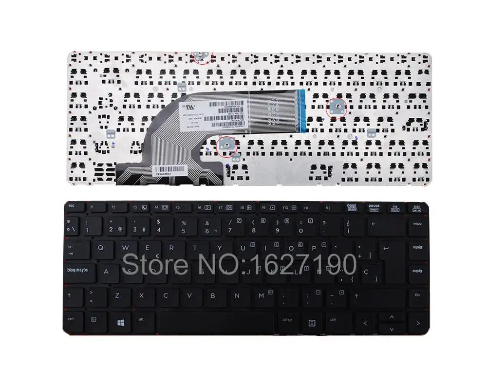 

Spanish Laptop Keyboard for HP PROBOOK 440 G0 440 G1 445 G1 BLACK(without FRAME,without foil,For Win8) SP Laptop keyboards