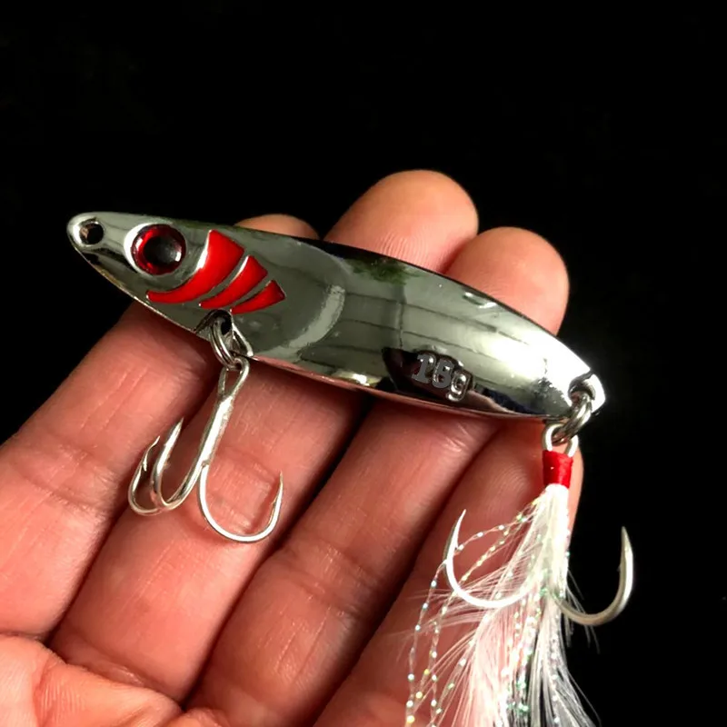 Fishing Bend Spoon Lure Artificial Jigbait Lightning Leech Snake Serpent Spoons Bait Glow 15g 20g