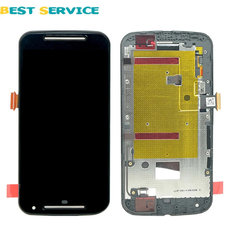 For Motorola for Moto G2 XT1063 XT1068 LCD Display + Touch Screen Digitizer Assembly with Frame