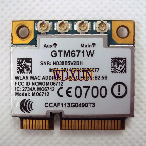 Imagem -02 - Módulo 3g Multimodo de Alta Velocidade Gtm671 Wifi Módulo 3g 14.4m Wcdma Hsupa Pci-e