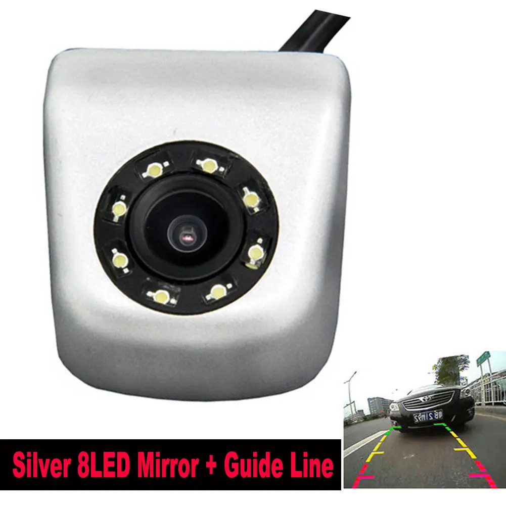 Factory CCD CCD 8LED Rearview Waterproof Night 170 degree Wide Angle Luxur Car Rear View Camera Reversing Backup Camera