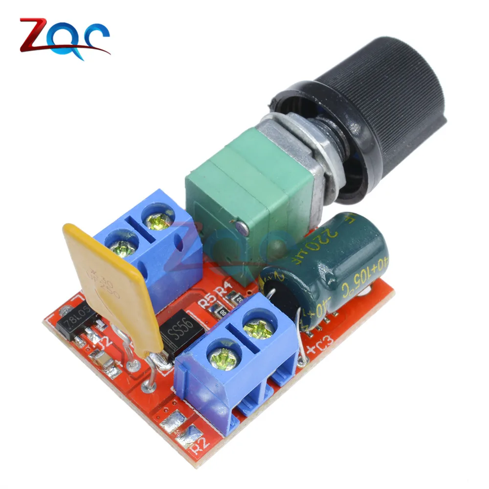 Hot Sale Mini 5A PWM Max 90W DC Motor Speed Controller Module 3V-35V Speed Control Switch LED Dimmer