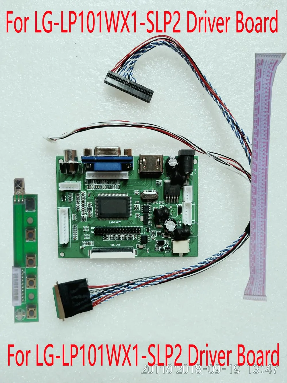 

LCD Driver board For LG-LP101WX1-SLP2 1280*800 Dedicated Display Driver Board Support reversing priority