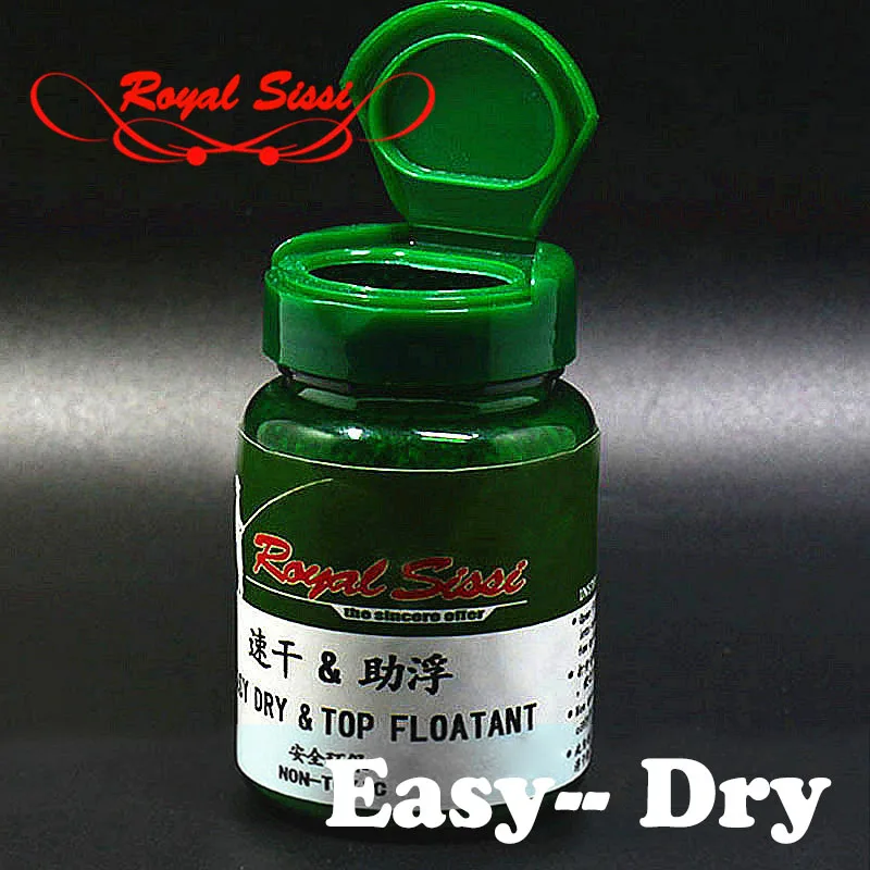 Royal Sissi 1 butelka, łatwy do wysuszenia i FlOATANT etui z klapką pojemnik z pokrywą odpowiednio zaplanować podróż do suszenia koraliki plus floatant w proszku szybki sucha mucha połowów chemiczne