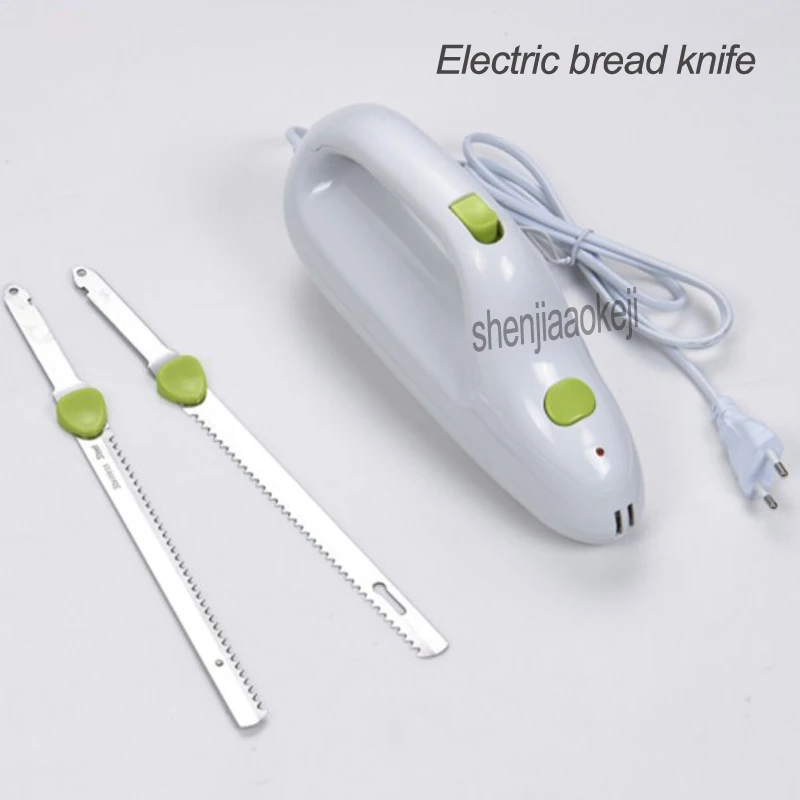 Electric bread knife Stainless steel doubl knife serrated knife frozen meat bread Ham Cutting knifes220v 110w 1pc