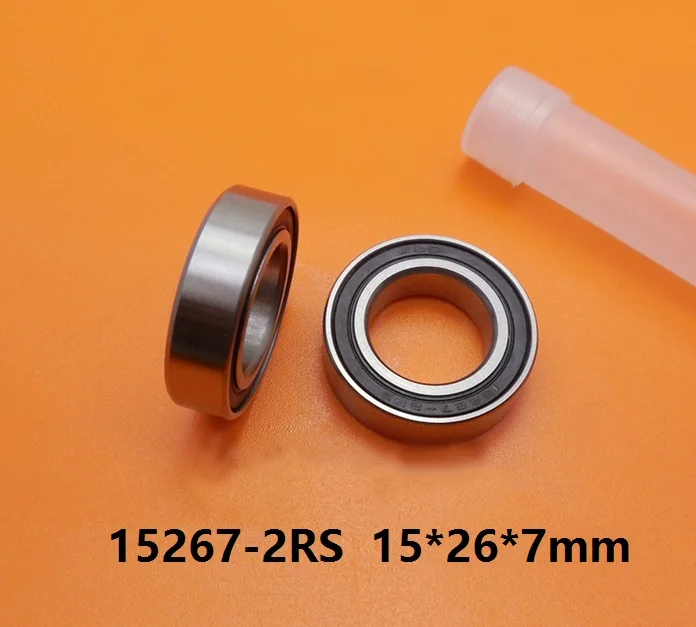 20pcs or 50pcs ABEC-5 15267-2RS 15267RS 15267 2RS 15x26x7 mm deep groove ball bearing bicycle bottom bracket bearing 15*26*7