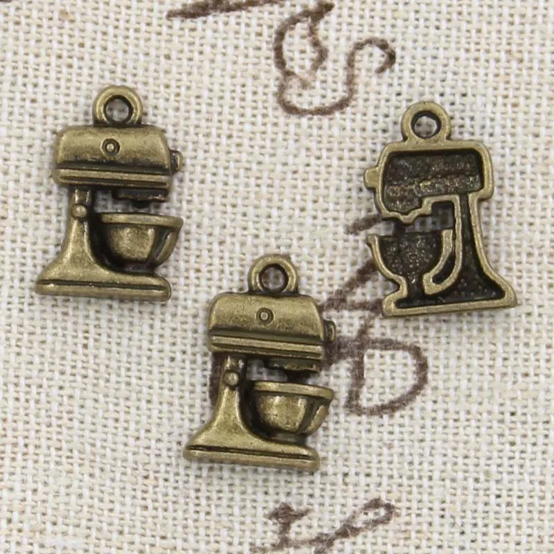 15pcs Charms Electric Mixer Kitchen Cooking Coffeemaker Coffee 16x10mm Antique Pendant fit,Vintage Tibetan Bronze Making