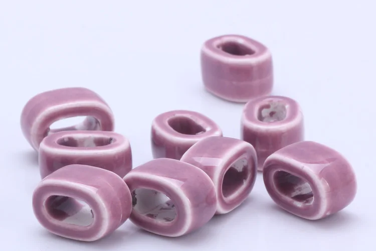 OlingArt 18*10mm 6 Stück/Set Leder-Verschlüsse Keramik-Quadratlochperlen Neuer Topseller Mehrfarbige Mischung DIY Schmuckherstellung Leder – Detail 33