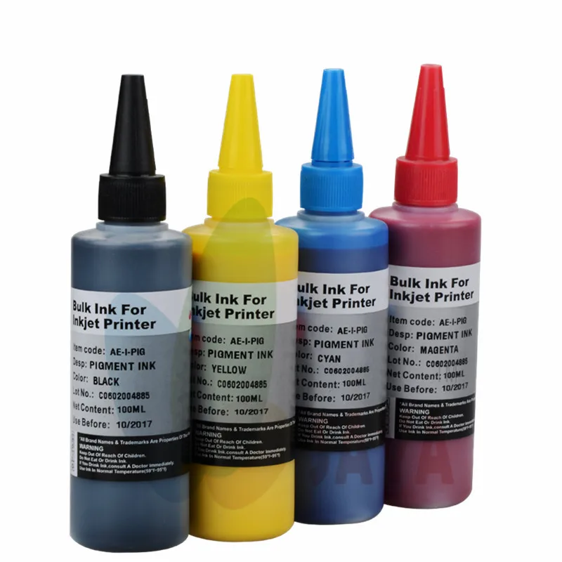 100ml Refill Pigment ink For HP OfficeJet Pro 7740 8710 8715 8720 8730 8740 8210 8216 8725 8728 printer for HP 952 953 954 955XL