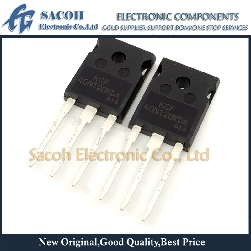 New Original 2Pcs/Lot KGF40N120KDA 40N120KDA 40N120 OR KGF40N120KDF 40N120KDF KGF40N120 TO-247 40A 1200V Power IGBT